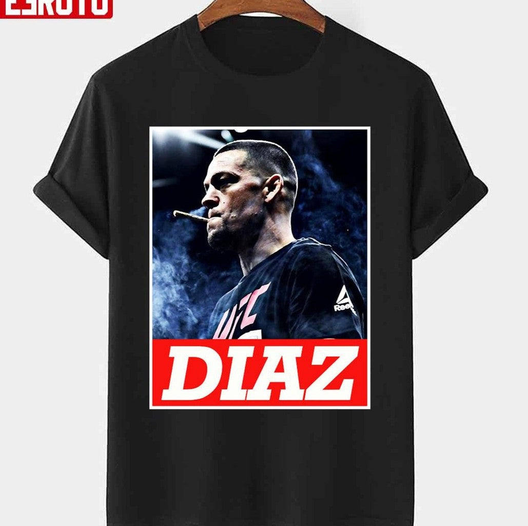Smoking Nate Diaz Unisex T-shirt