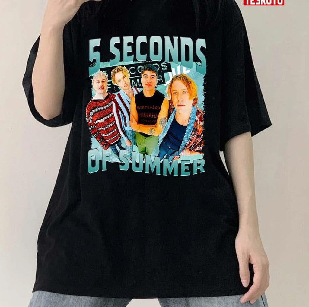 5 Seconds Of Summer Rock Band Vintage 90s Unisex T-Shirt