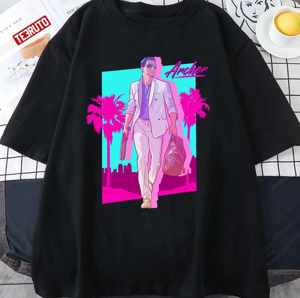 Archer Vice Palm 80s Unisex T-Shirt