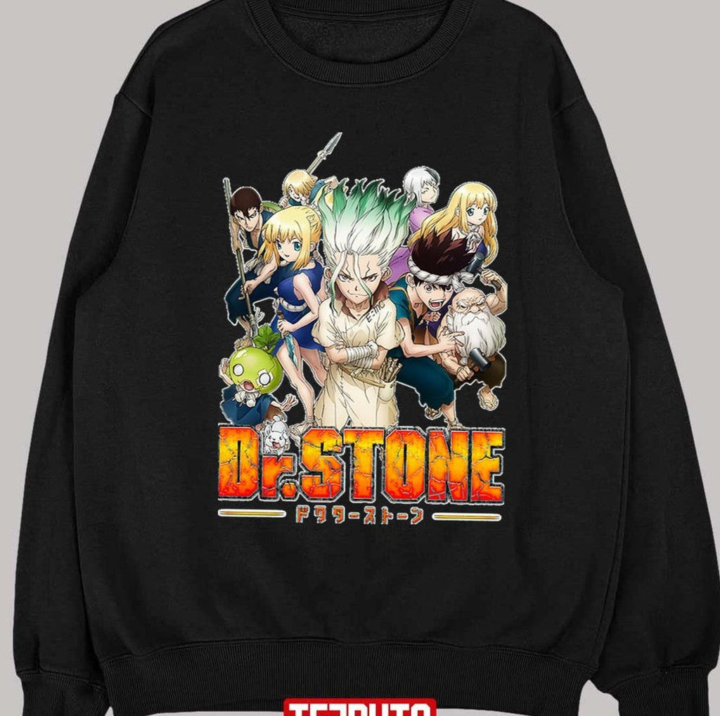 Retro Japanese Dr Comics Stone Characters Unisex T-Shirt