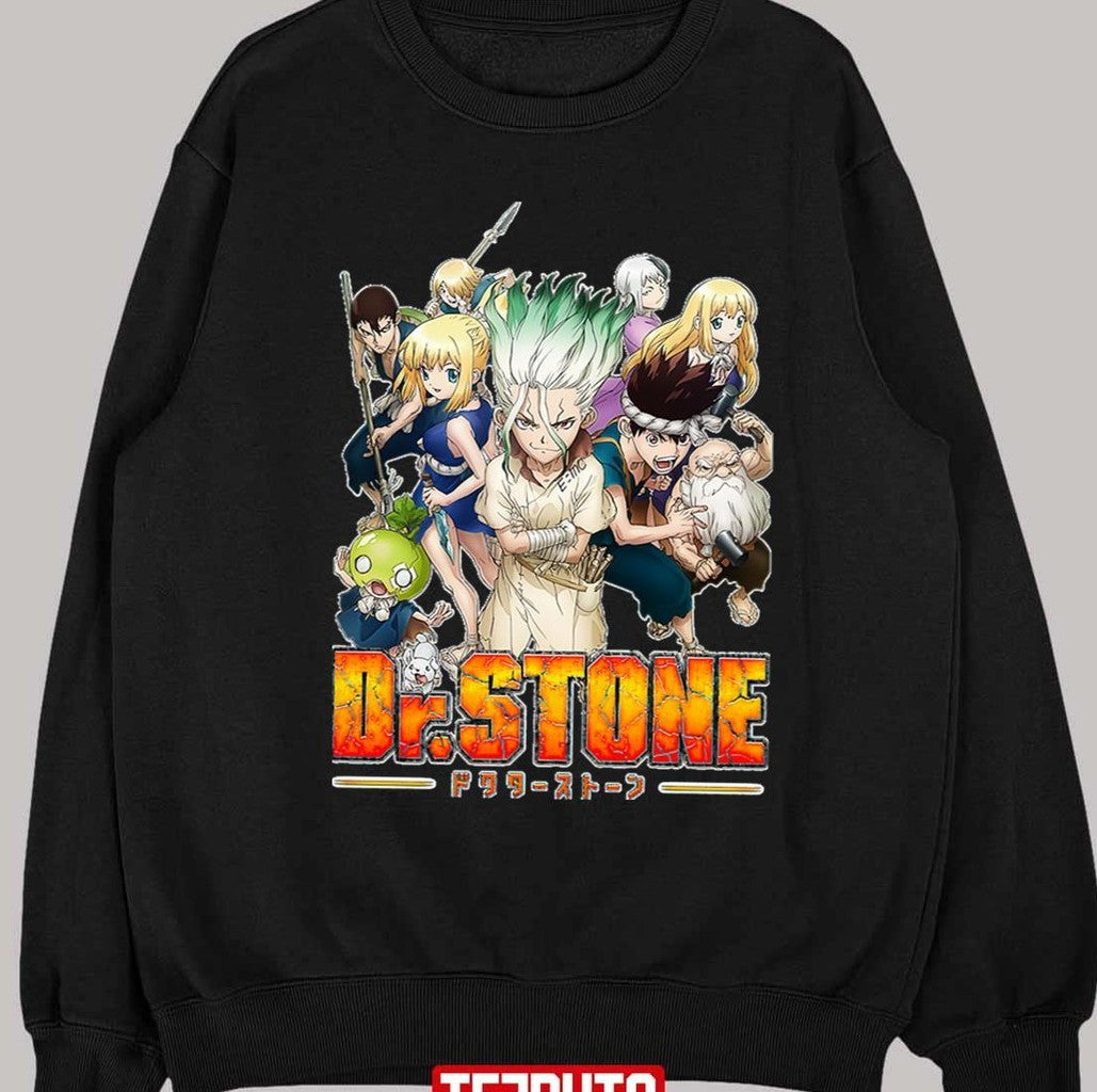 Retro Japanese Dr Comics Stone Characters Unisex T-Shirt