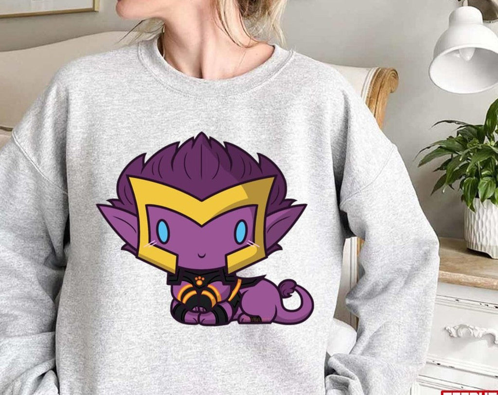 Purplr Lion Smol Bean Chibi Skylander Unisex Sweatshirt
