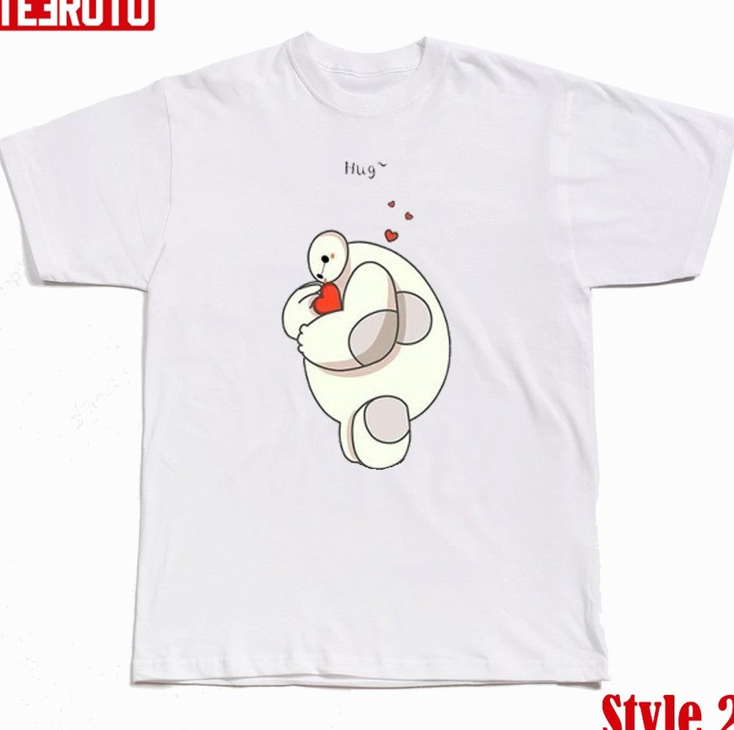 Baymax The Big Hero Couple Design Valentine's Day Unisex T-Shirt