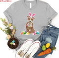 Pitbull Easter Day Eggs Basket Women T-Shirt