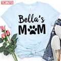 Personalized Dog Cat Mom With Pet Name Mother Gift Unisex T-Shirt