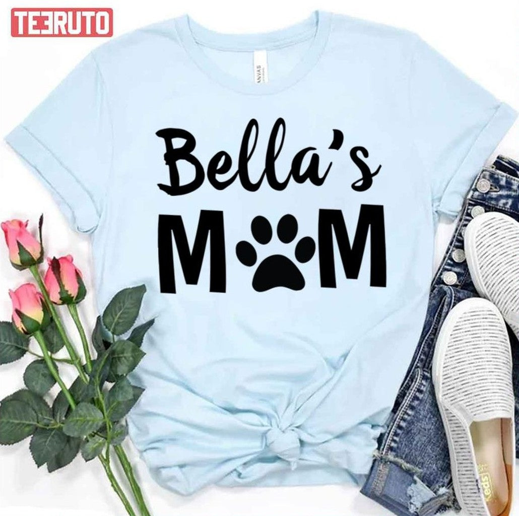 Personalized Dog Cat Mom With Pet Name Mother Gift Unisex T-Shirt