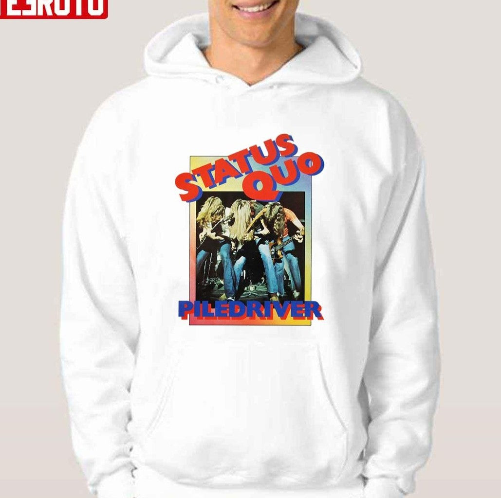 Piledriver Band Status Quo Band Vintage Design Unisex T-shirt