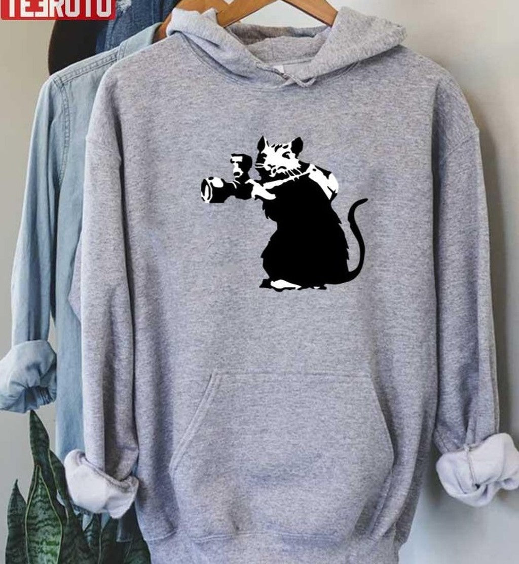 Banksy Rat Photographer Unisex T-Shirt