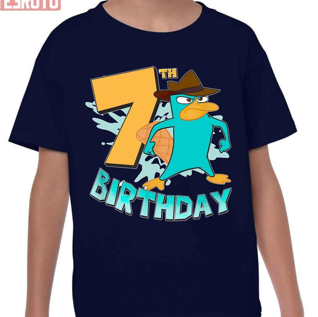 7th Birthday Perry The Platypus Phineas And Ferb Unisex T-Shirt