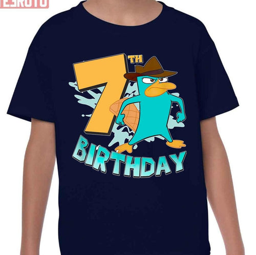 7th Birthday Perry The Platypus Phineas And Ferb Unisex T-Shirt