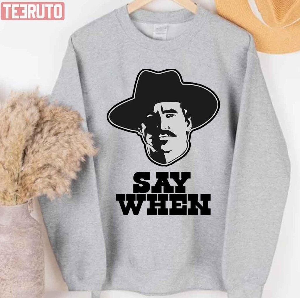 Say When Black Unisex T-Shirt