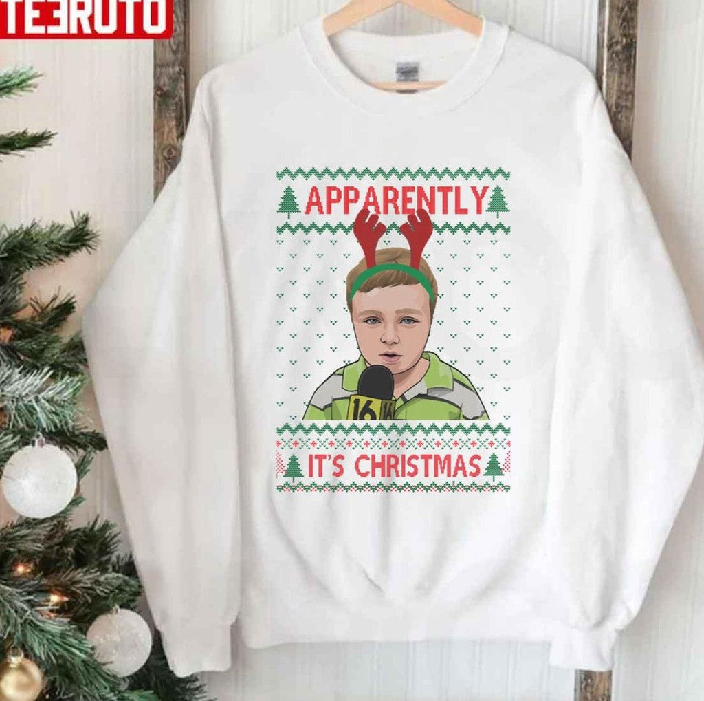 Apparently Kid Meme Funny Christmas Jumper Unisex Sweatshirt -