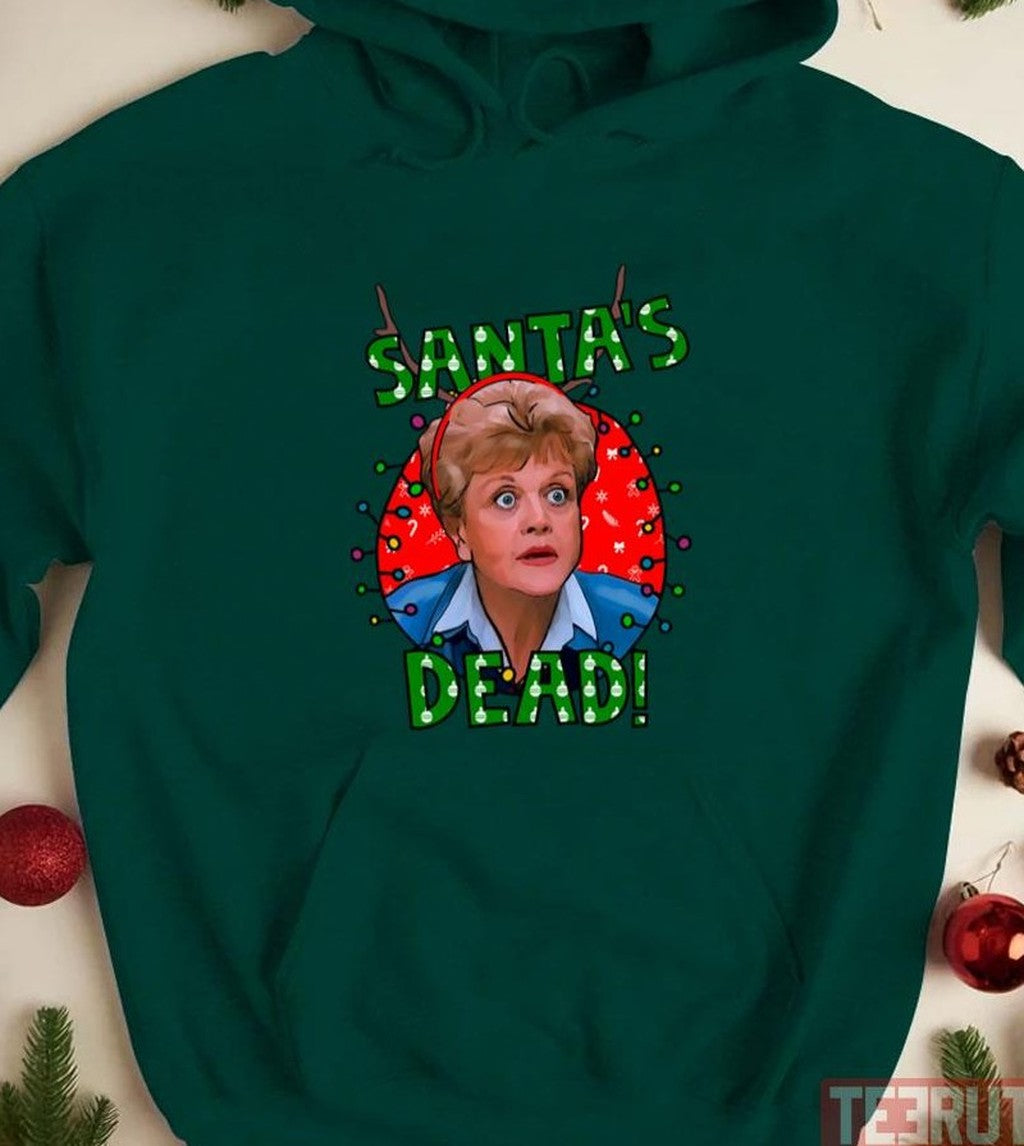 Murder She Wrote Santa's Dead Jessica Fletcher Christmas Unisex Sweatshirt