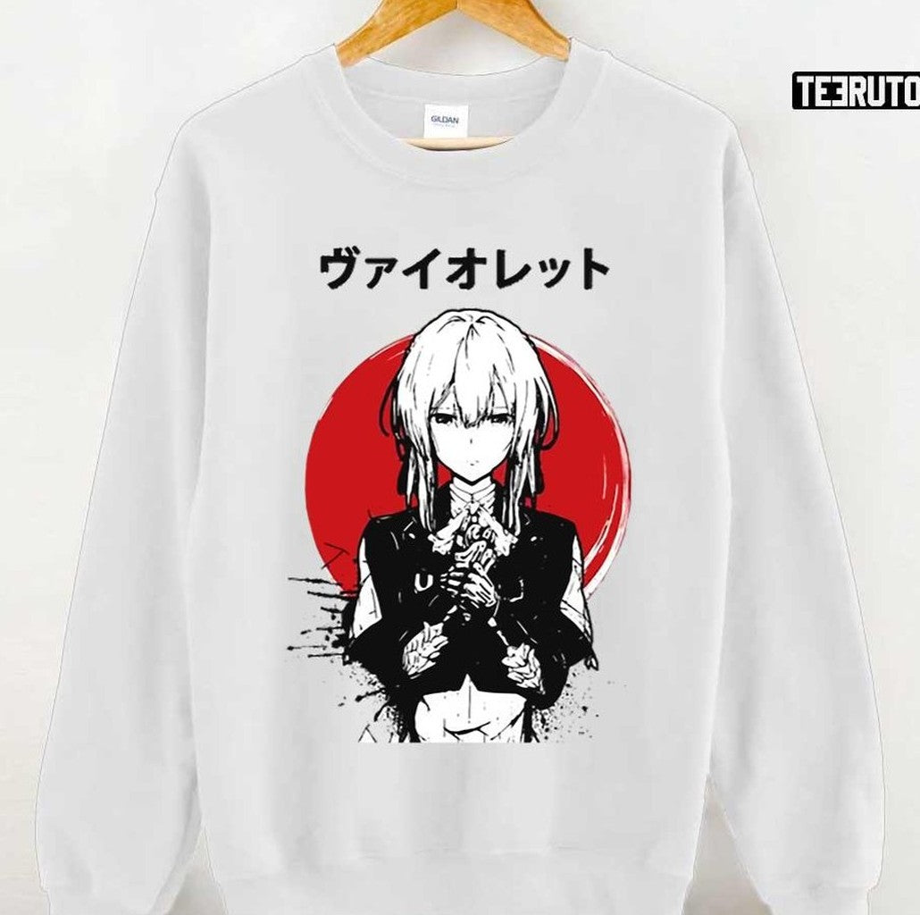 Sunset Violet Evergarden Japanese Vibe Art Unisex T-Shirt