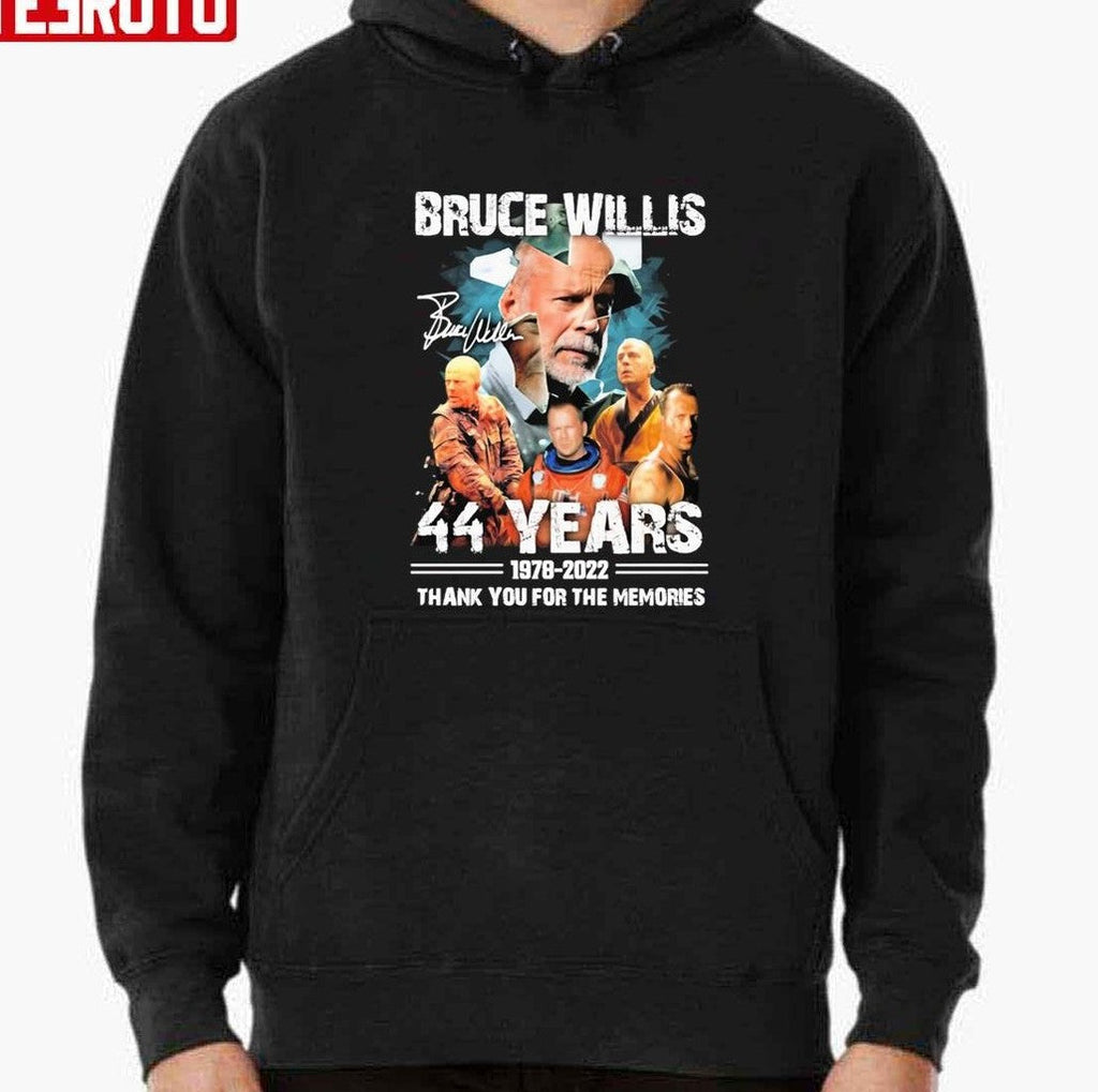 The Actor Brice Willis 44 Years Signature Thank You For The Memories Unisex T-shirt