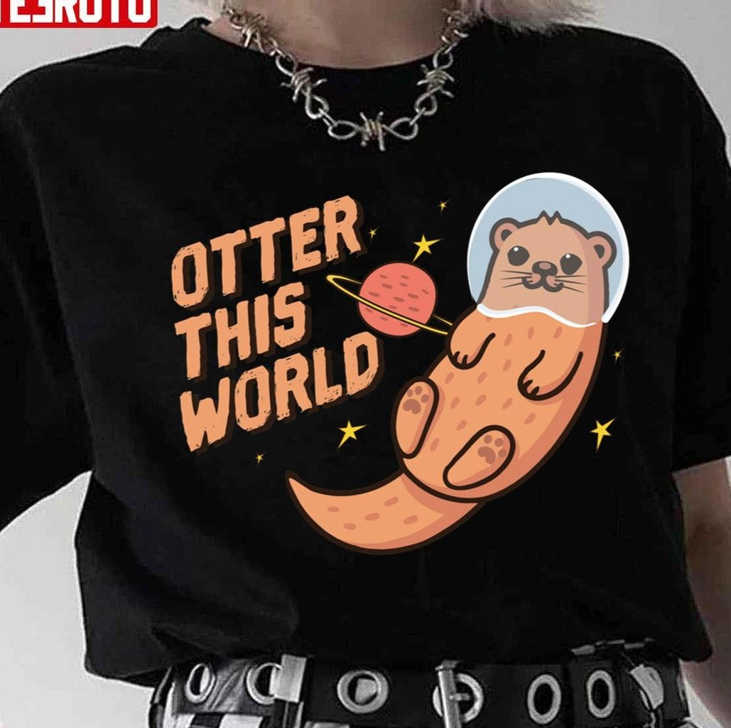 Otter This World Art Unisex T-Shirt