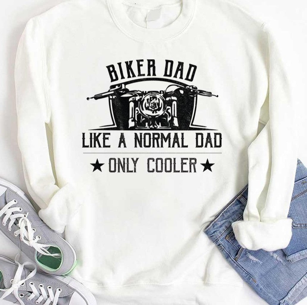 Biker Dad Like A Normal Dad Only Cooler Motorcycle Unisex T-Shirt