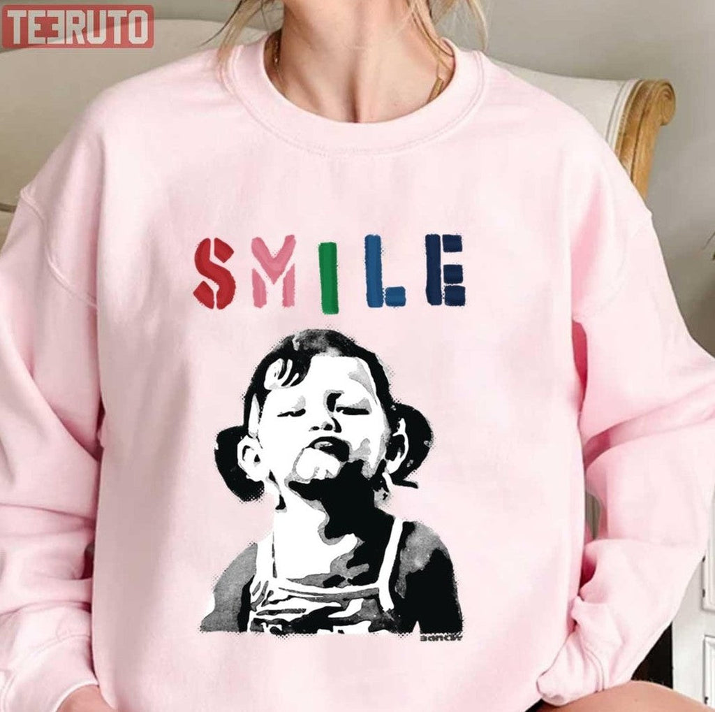 Smile With Girl Not Smiling Girl Power Resistance Unisex T-Shirt
