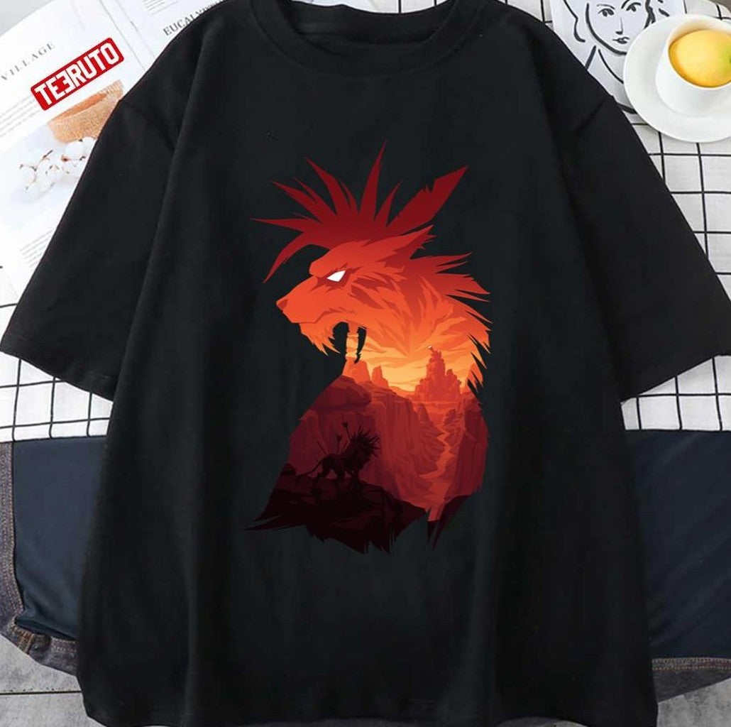 The Canyon's Guardian Black Final Fantasy VII Game Unisex T-shirt