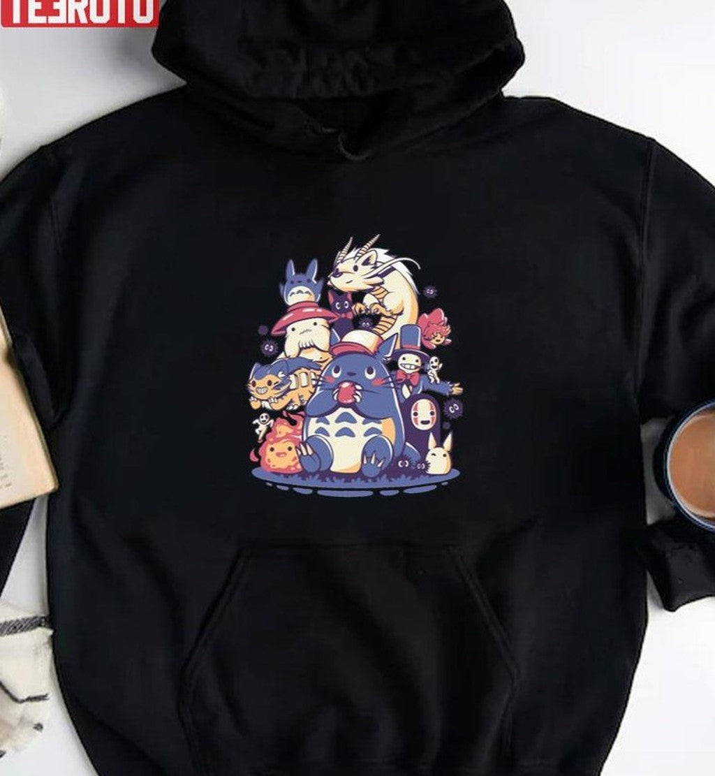 Anime Ghibli Characters Squad Unisex T-Shirt
