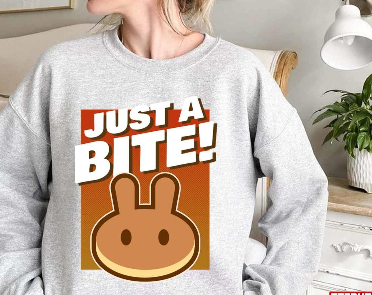 Pancakeswap Just A Bite Unisex Sweatshirt
