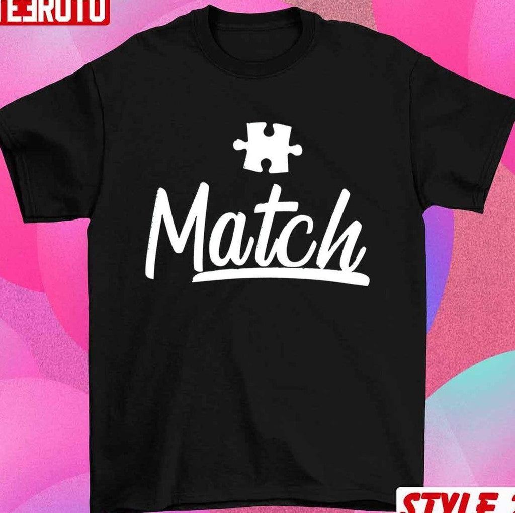 Perfect Heart Match Puzzle Couple Matching Valentine Sweatshirt