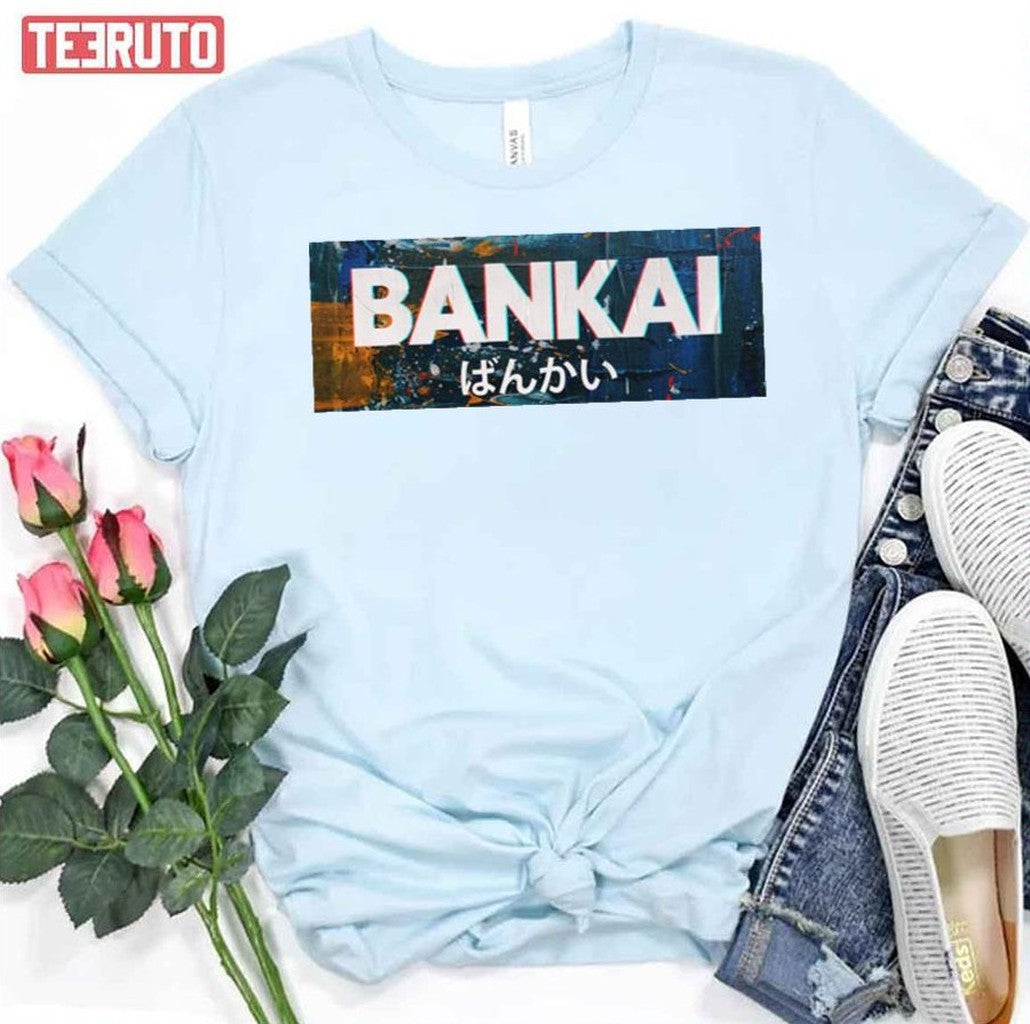 Bankai Distressed Design Bleach Anime Unisex T-Shirt