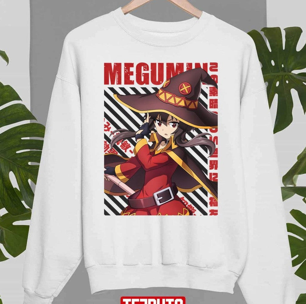 Shoulder-Length Dark Brown Hair Konosuba Megumin Female Charac Unisex T-shirt