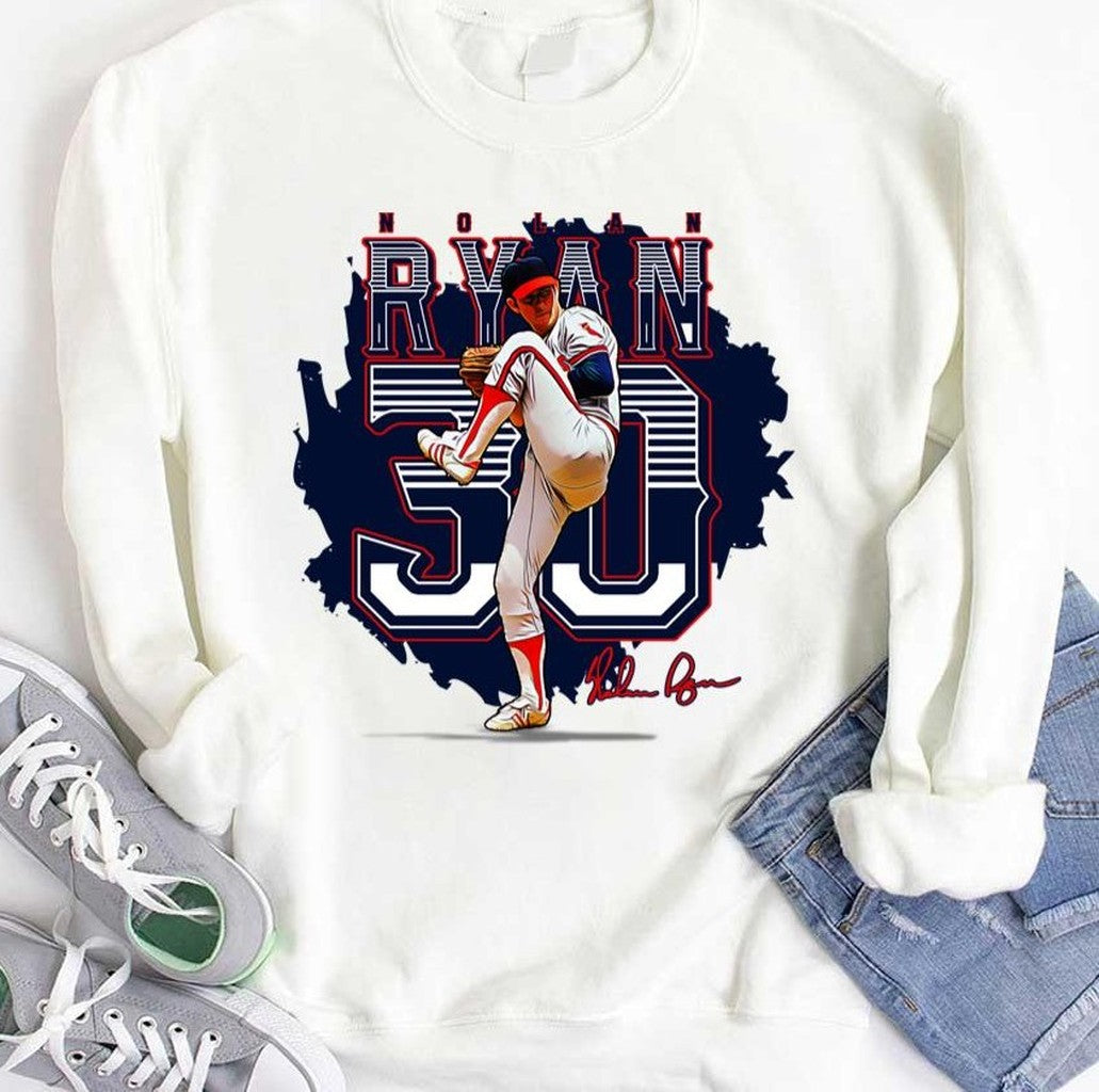 Nolan Ryan Retro Design Signature Baseball Unisex T-Shirt