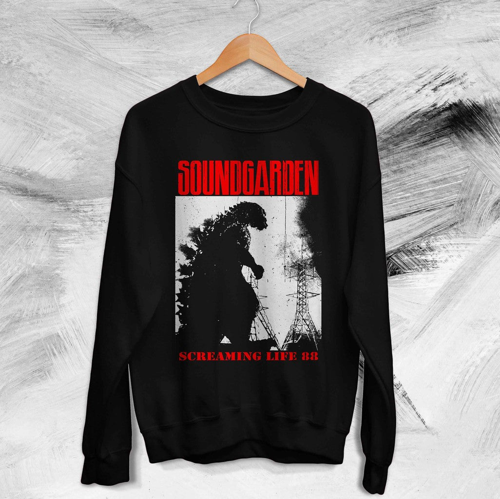 Soundgarden Screaming Life '88 Tour Soundgarden Vintage Rock Music Unisex Sweatshirt