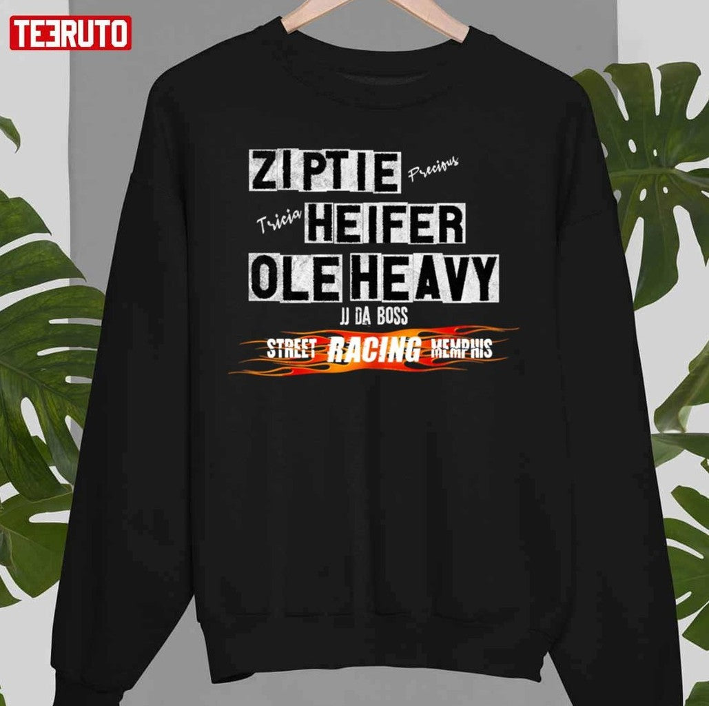 Ole Heavy Heifer And Ziptie Take On The Streets Unisex T-Shirt