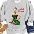 Mutual Iâ€™m Sure White Christmas Green Unisex Sweatshirt