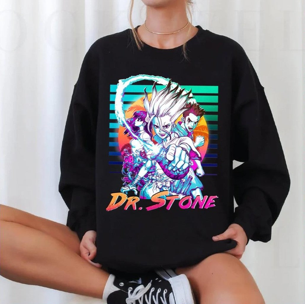 Sunset Design Doctor Stone Vintage Retro V1 Unisex Sweatshirt
