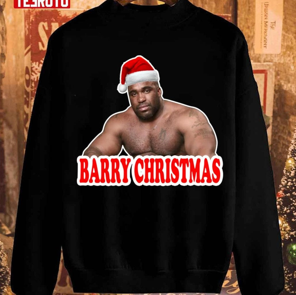 Barry Christmas Funny Meme Barry Wood Unisex Sweatshirt