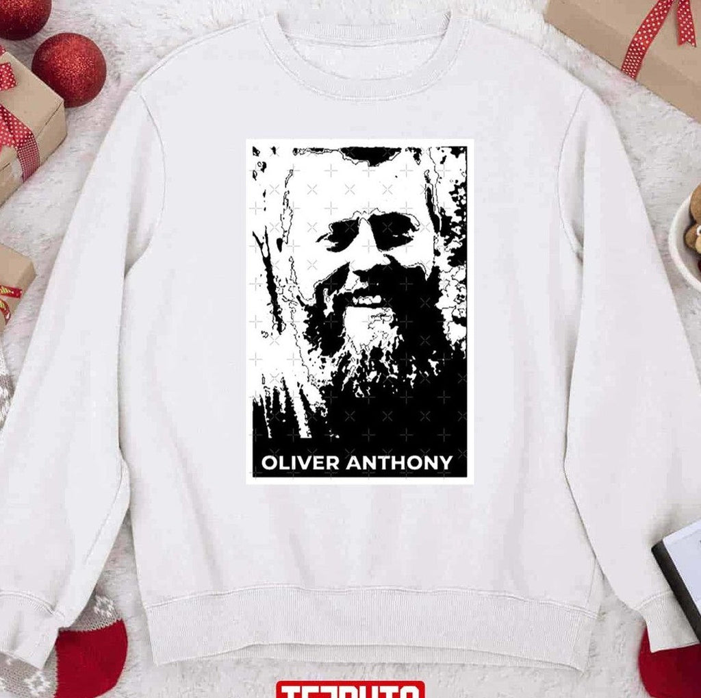 Black And White Oliver Anthony Unisex Sweatshirt