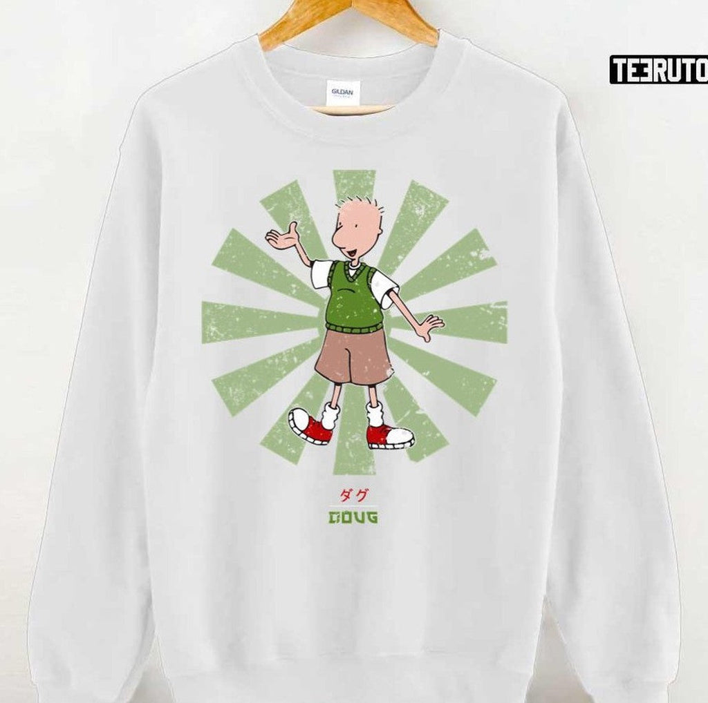 Retro Japanese Doug Vintage Cartoon Unisex T-Shirt