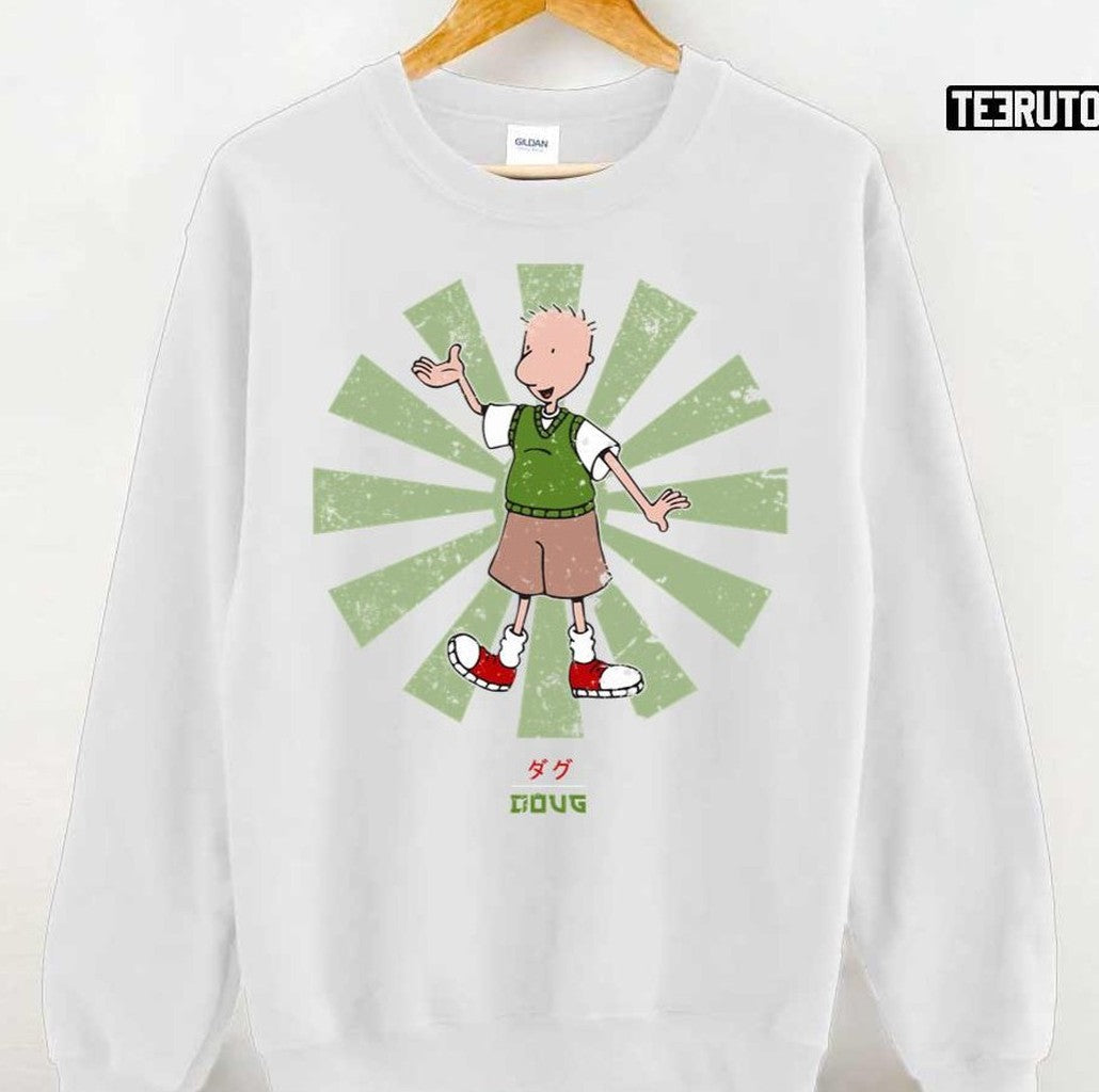 Retro Japanese Doug Vintage Cartoon Unisex T-Shirt