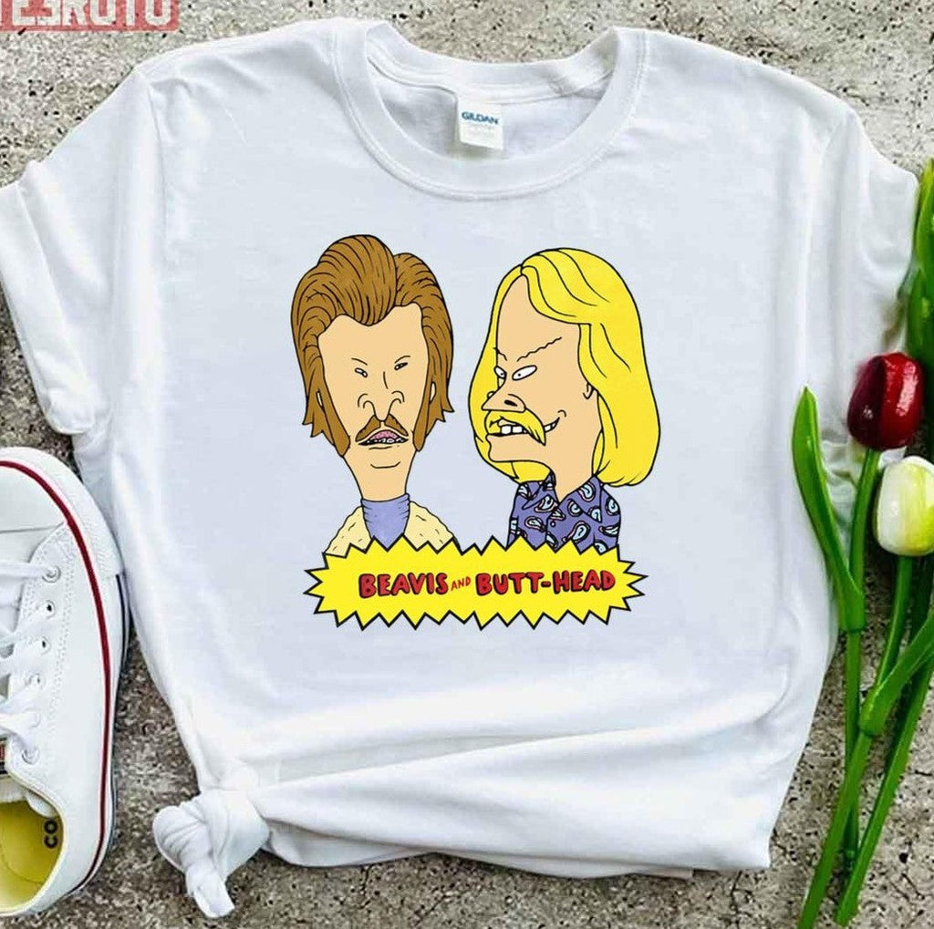 Seventies Mustaches Beavis And Butthead Unisex T-Shirt