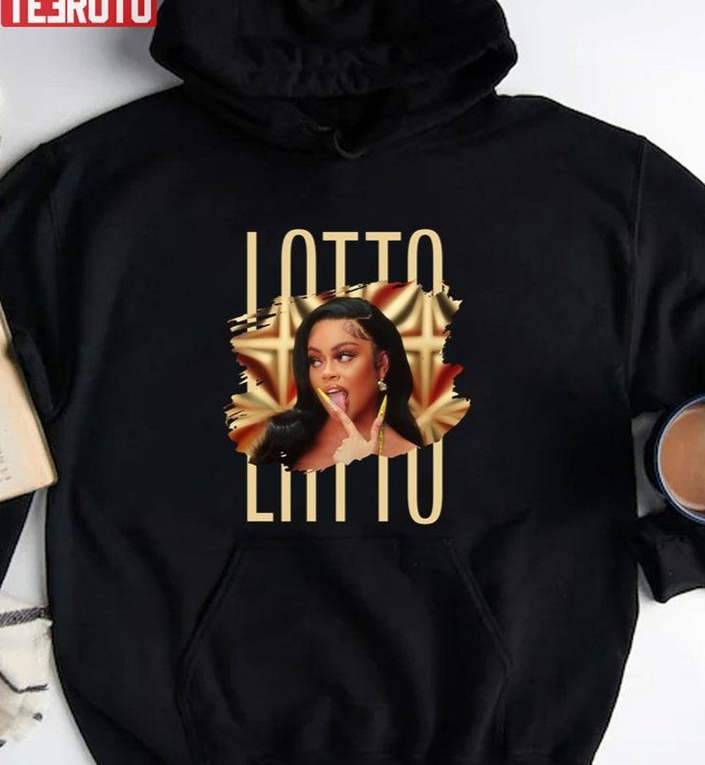 Sexy Latto Photo With Text Gold Unisex T-shirt