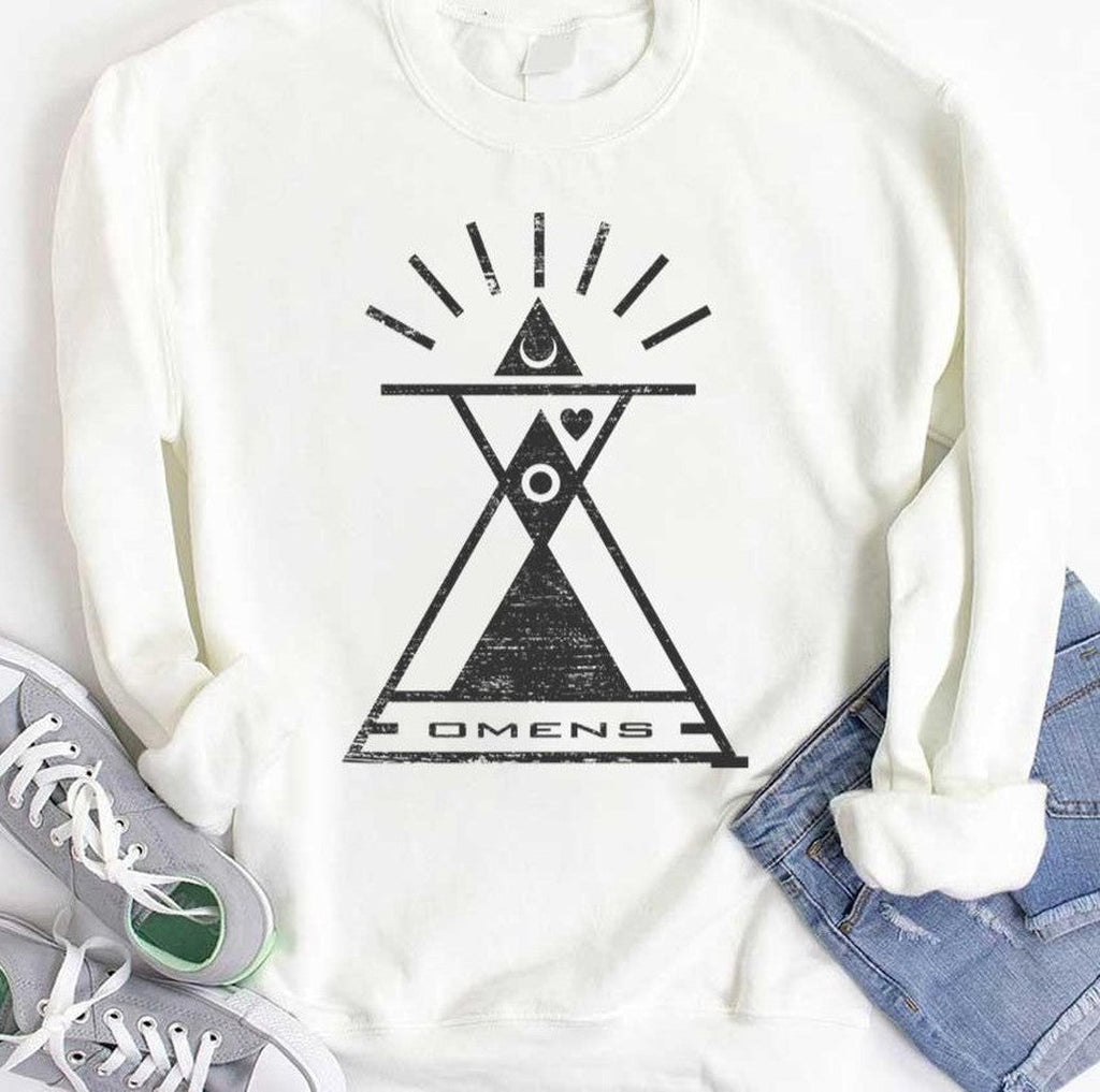 Omens Typography And Geometry Unisex T-Shirt
