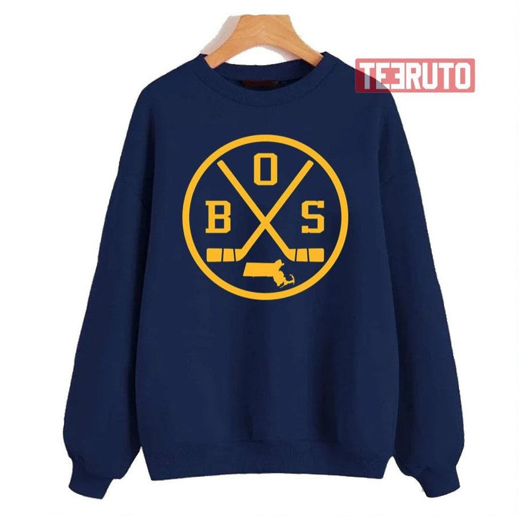 Retro Boston Hockey Emblem Vintage Bos Boston Bruins Unisex Sweatshirt