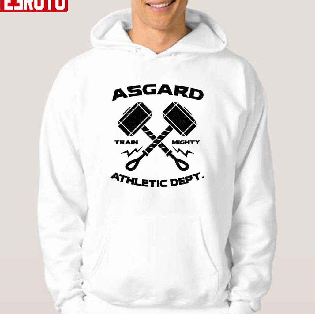 Asgard Athletic Dept Train Mighty Hammer Thor Vintage Unisex T-shirt