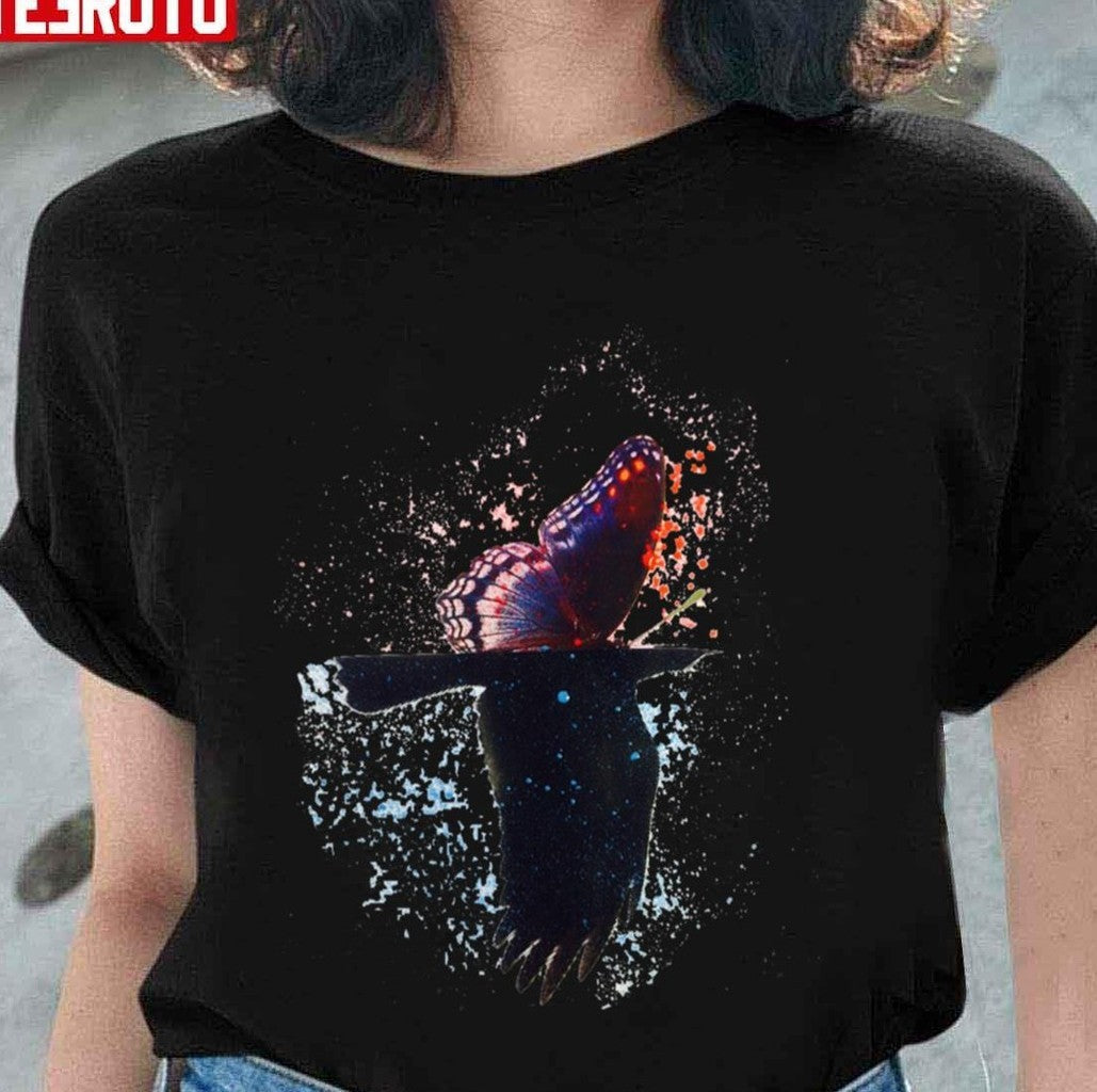 Shinedown Iconic Symbols Butterfly And Raven Unisex Sweatshirt