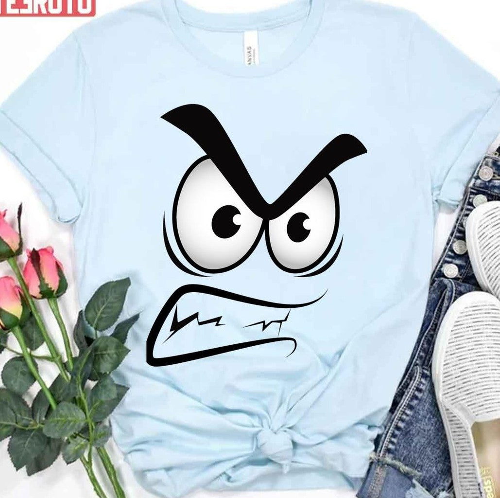 Angry Eyes Cartoon Unisex T-Shirt