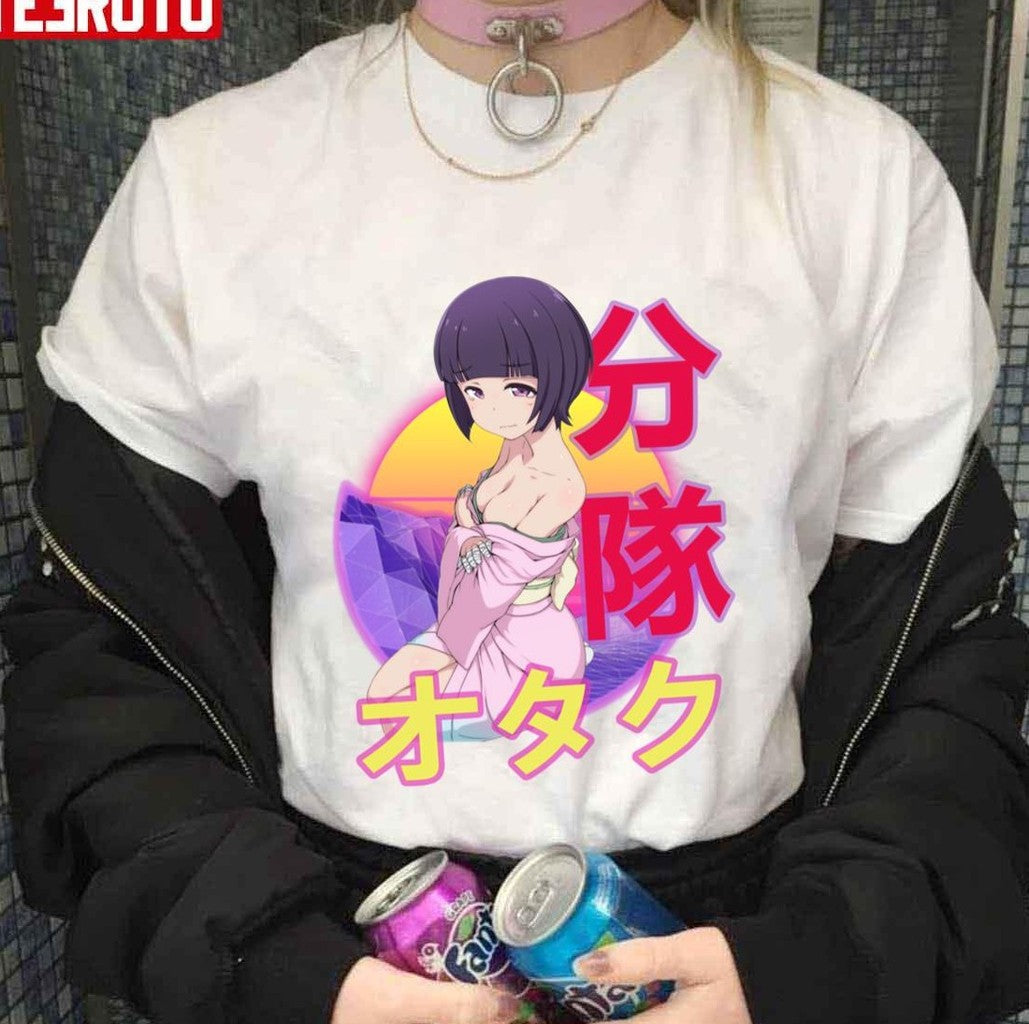 Senju Muramasa Eromanga Sensei Retro Sunset Anime Design Unisex T-Shirt