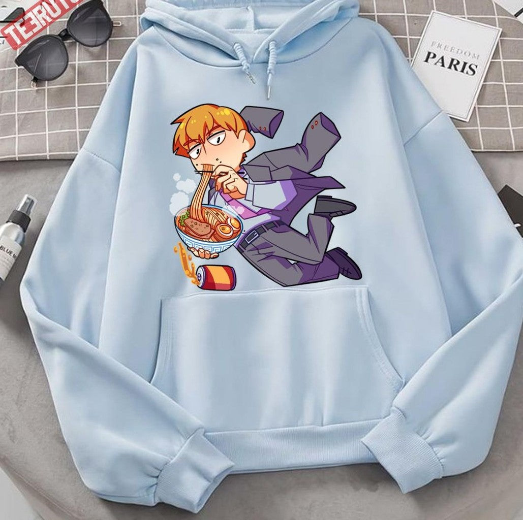Ramen Time Mob Psycho 100 Reigen Unisex Hoodie