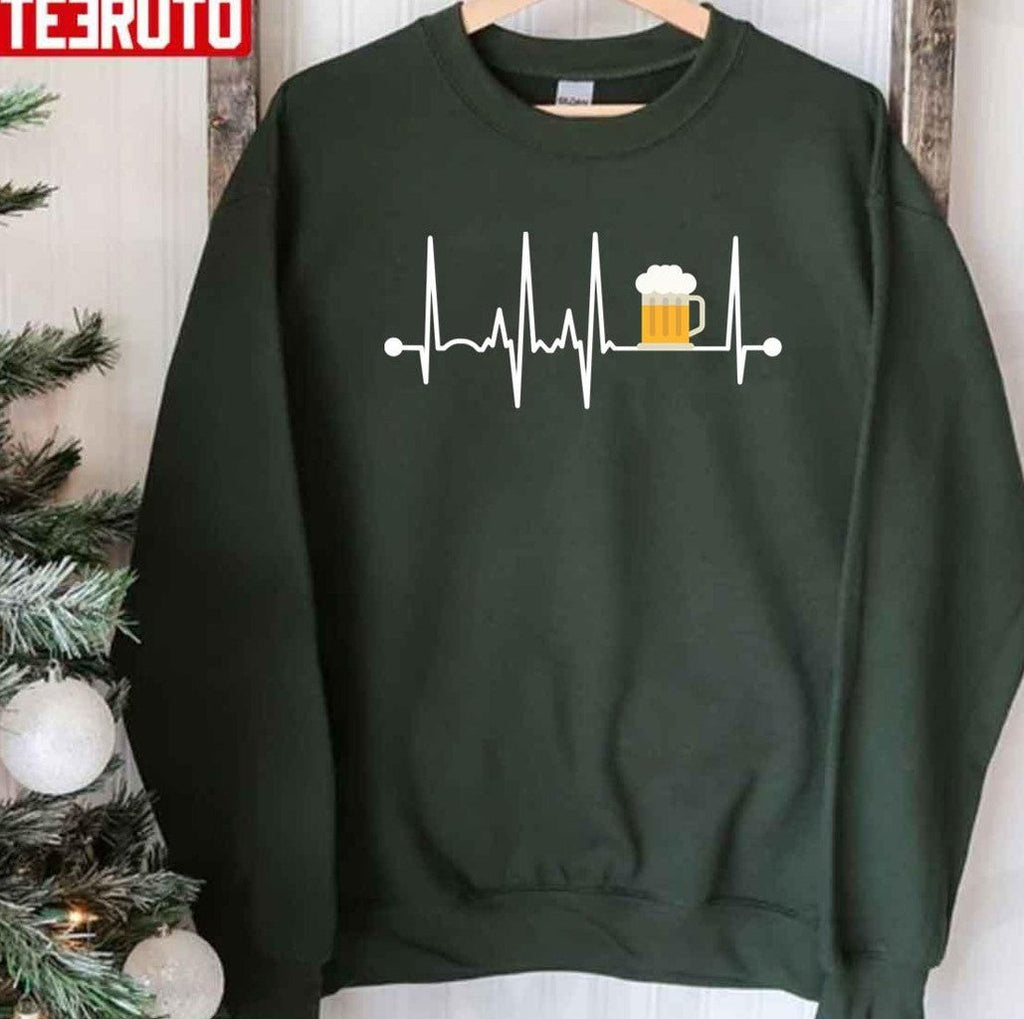 Beer Heartbeat Unisex Hoodie