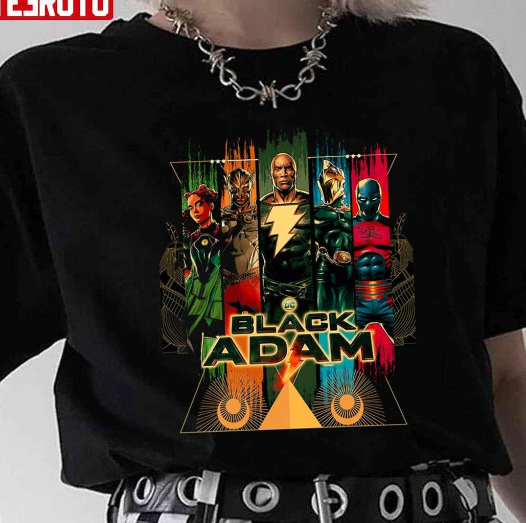 Black Adam Characters DC Superheroes 2022 Unisex T-Shirt