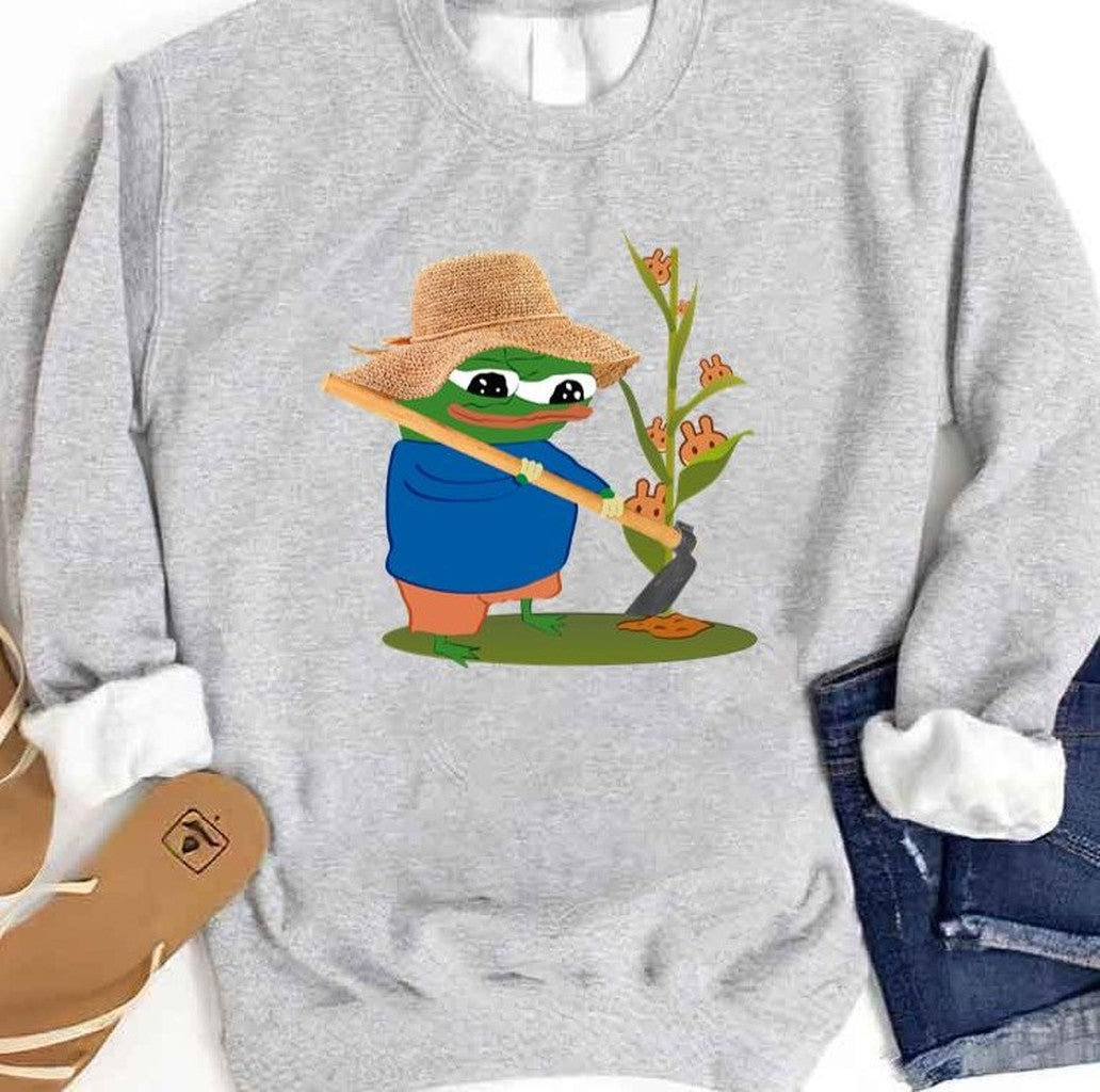Pepo Yield Farming Cake Pancakeswap Unisex Sweatshirt