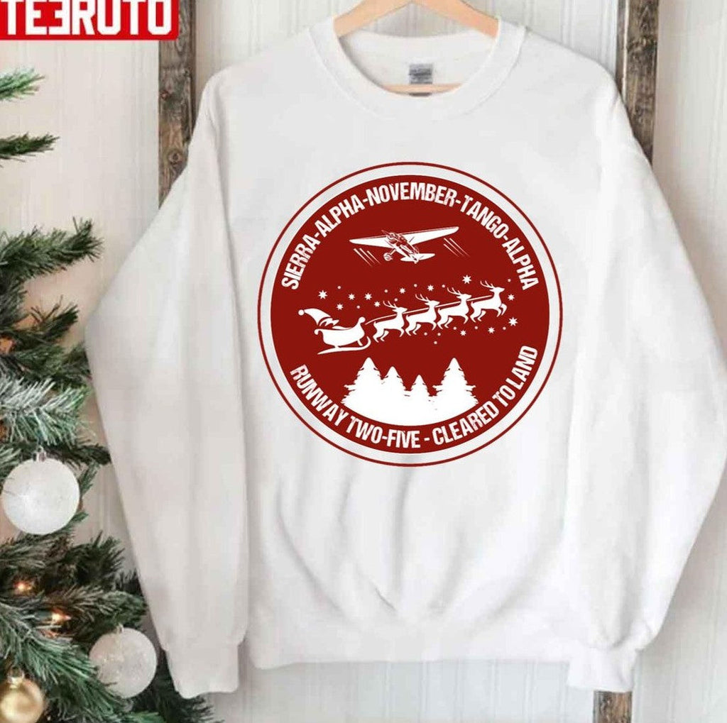 Pilot Christmas Aviation Air Traffic Controller Unisex Sweatshirt